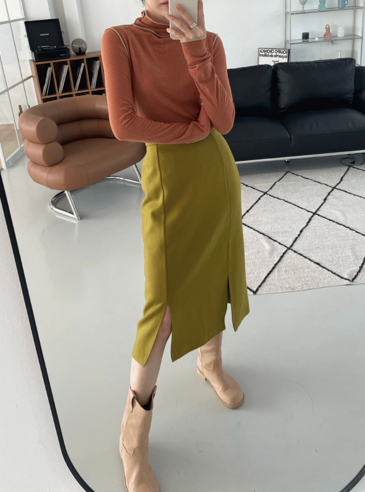 Slit skirt (2colors)